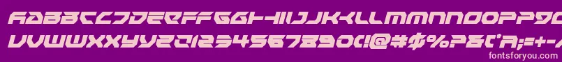 Royalsamuraicondital Font – Pink Fonts on Purple Background