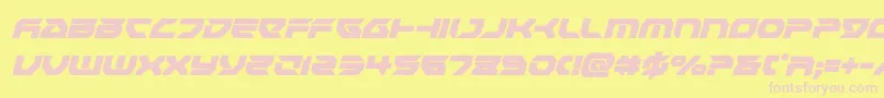 Royalsamuraicondital Font – Pink Fonts on Yellow Background