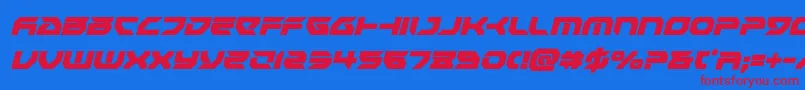 Royalsamuraicondital Font – Red Fonts on Blue Background