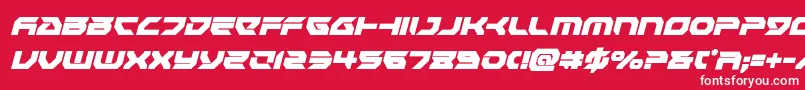 フォントRoyalsamuraicondital – 赤い背景に白い文字