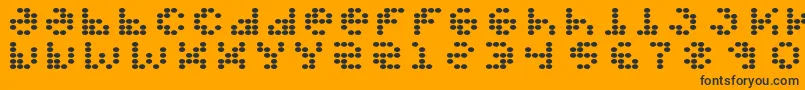 Propellerfuel Font – Black Fonts on Orange Background