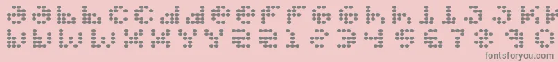 Propellerfuel-Schriftart – Graue Schriften auf rosa Hintergrund