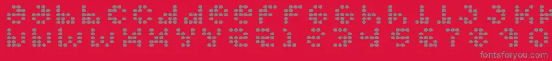Propellerfuel Font – Gray Fonts on Red Background