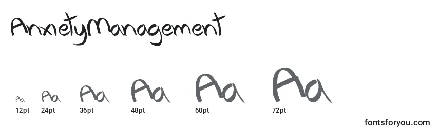 AnxietyManagement Font Sizes