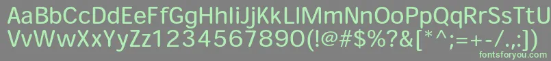 HeiseimarugostdW4 Font – Green Fonts on Gray Background