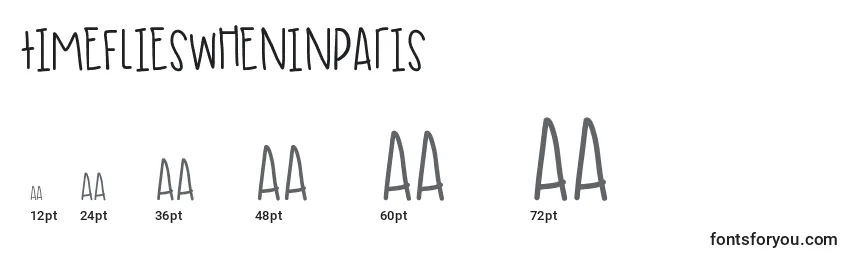 Timeflieswheninparis Font Sizes