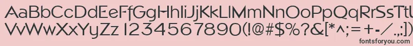 NapoliRegular Font – Black Fonts on Pink Background