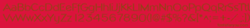 NapoliRegular Font – Brown Fonts on Red Background