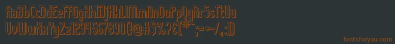 LadyIce3D Font – Brown Fonts on Black Background