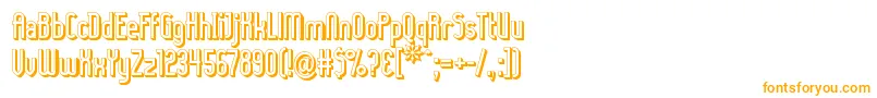 LadyIce3D Font – Orange Fonts on White Background
