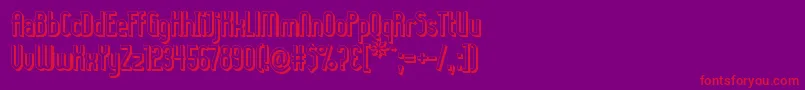 LadyIce3D Font – Red Fonts on Purple Background
