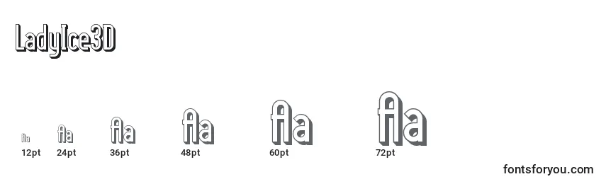 LadyIce3D Font Sizes