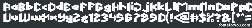 Шрифт ThisIsTrueBold – белые шрифты на чёрном фоне