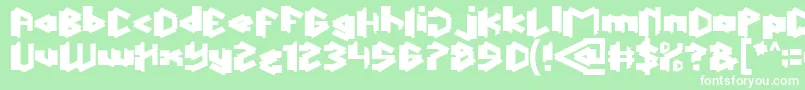 ThisIsTrueBold Font – White Fonts on Green Background
