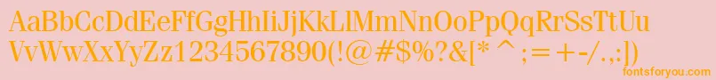 Подробнее о шрифте FeniceRegularBt Шрифт FeniceRegularBt – оранжевые шрифты на розовом фоне