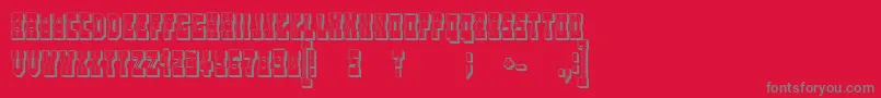 WesterngamesOutlineRegular Font – Gray Fonts on Red Background