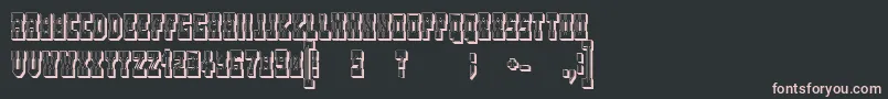 WesterngamesOutlineRegular Font – Pink Fonts on Black Background