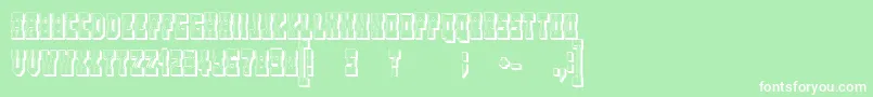 WesterngamesOutlineRegular Font – White Fonts on Green Background