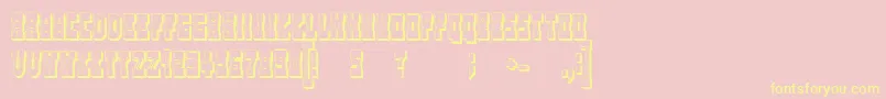 WesterngamesOutlineRegular Font – Yellow Fonts on Pink Background