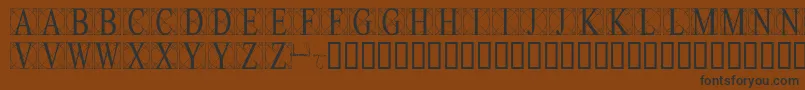 Leonardolevi Font – Black Fonts on Brown Background