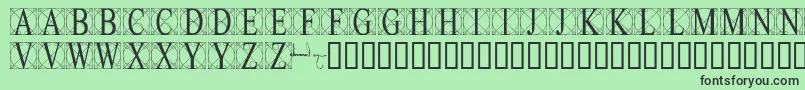 Leonardolevi Font – Black Fonts on Green Background