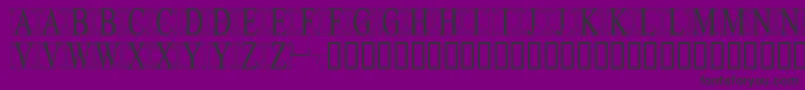 Leonardolevi Font – Black Fonts on Purple Background