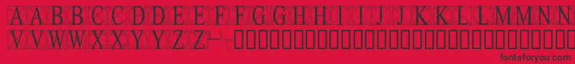 Leonardolevi Font – Black Fonts on Red Background