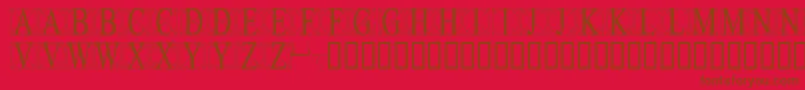 Leonardolevi Font – Brown Fonts on Red Background