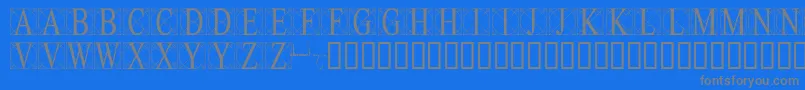 Leonardolevi Font – Gray Fonts on Blue Background