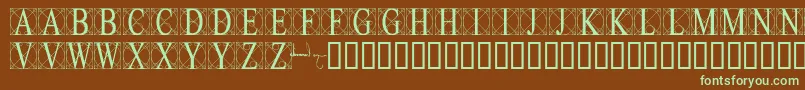 Leonardolevi Font – Green Fonts on Brown Background