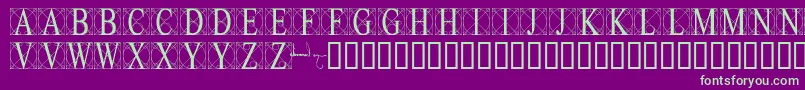 Leonardolevi Font – Green Fonts on Purple Background