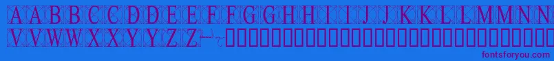 Leonardolevi Font – Purple Fonts on Blue Background