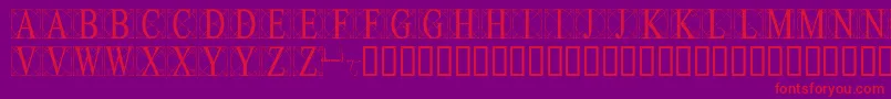 Leonardolevi Font – Red Fonts on Purple Background