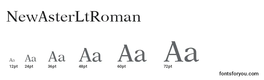 NewAsterLtRoman Font Sizes