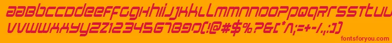 Stareaglecondital Font – Red Fonts on Orange Background
