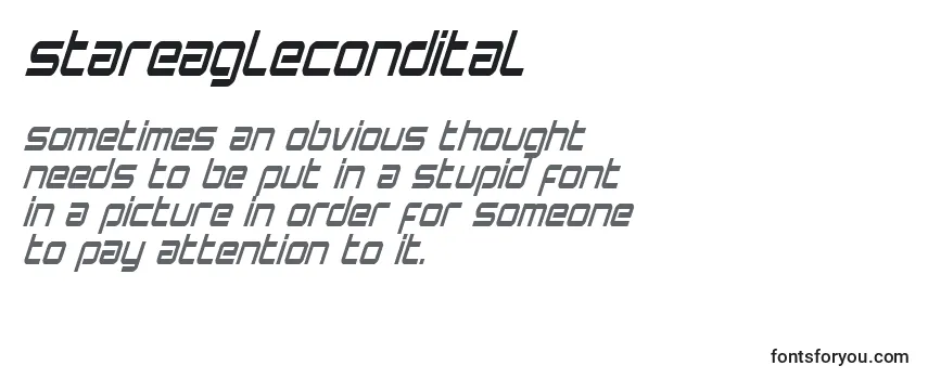 Review of the Stareaglecondital Font