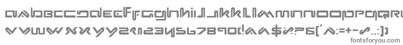 フォントXephyr – 白い背景に灰色の文字
