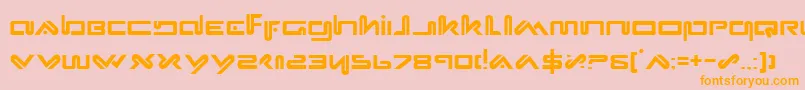 Xephyr Font – Orange Fonts on Pink Background