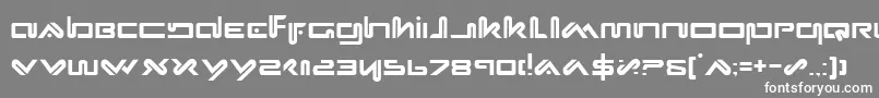 フォントXephyr – 灰色の背景に白い文字