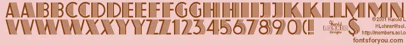 AtlasRegular Font – Brown Fonts on Pink Background