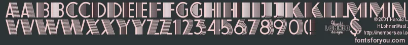AtlasRegular Font – Pink Fonts on Black Background