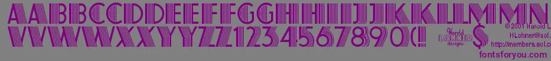 AtlasRegular Font – Purple Fonts on Gray Background