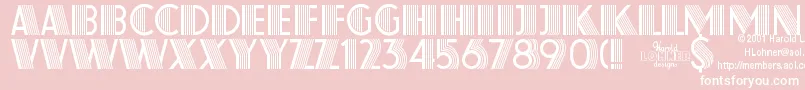 AtlasRegular Font – White Fonts on Pink Background