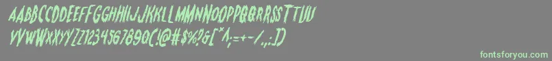 More about Monsteramaital Font Monsteramaital Font – Green Fonts on Gray Background