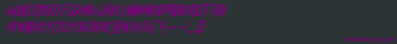 Monsteramaital Font – Purple Fonts on Black Background