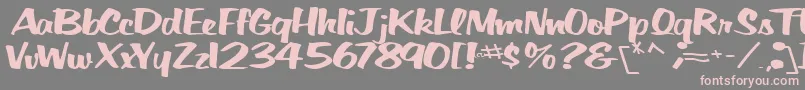 BigSkyRegularTtnorm Font – Pink Fonts on Gray Background