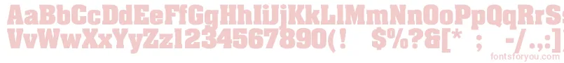 JohnnyBold-fontti – vaaleanpunaiset fontit valkoisella taustalla