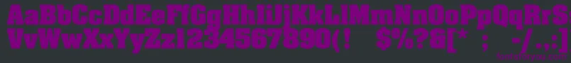 JohnnyBold Font – Purple Fonts on Black Background