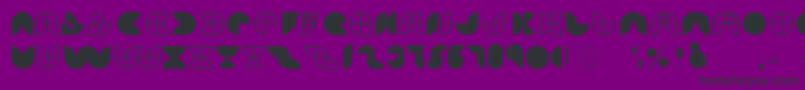 HemisphereGrf Font – Black Fonts on Purple Background