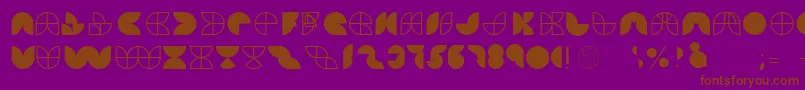 HemisphereGrf Font – Brown Fonts on Purple Background